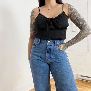 J.O.A tie front tank top